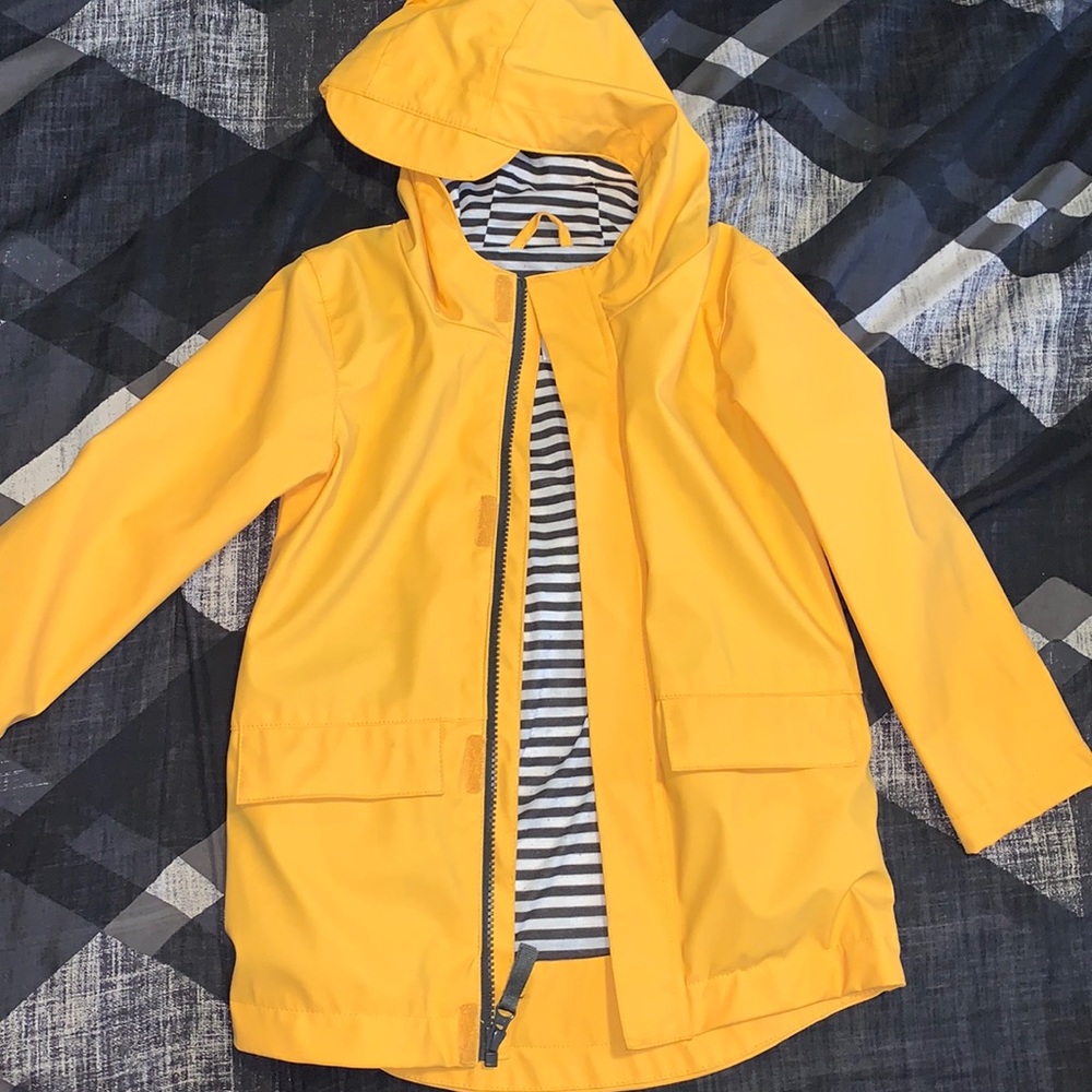 Yellow rain coat